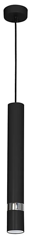 Pendul cu cablu JOKER 1xGU10/25W/230V negru/crom lucios