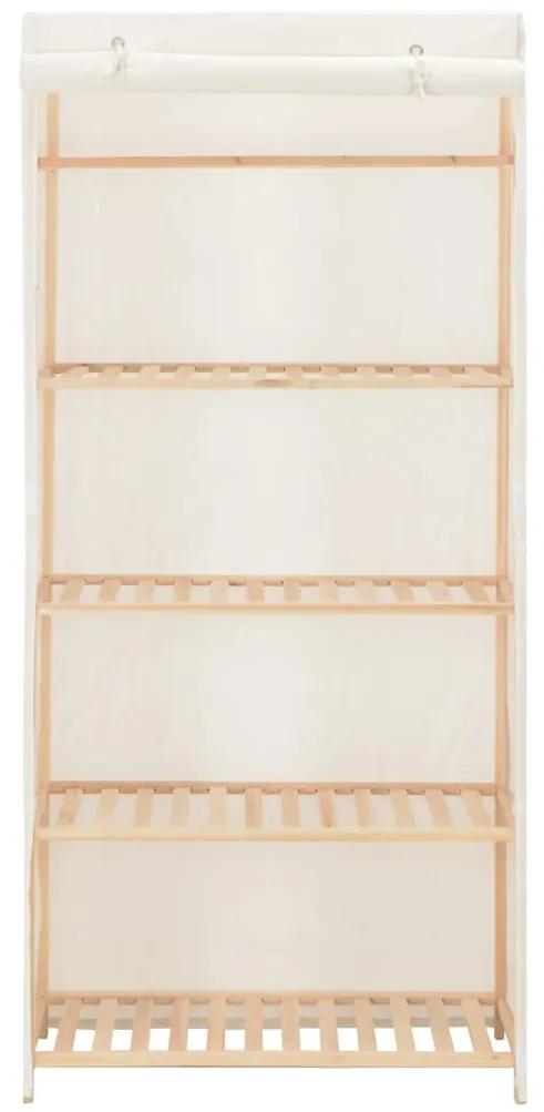 Sifonier, alb, 79 x 40 x 170 cm, material textil Alb, 79 x 40 x 170 cm, 1, tesatura