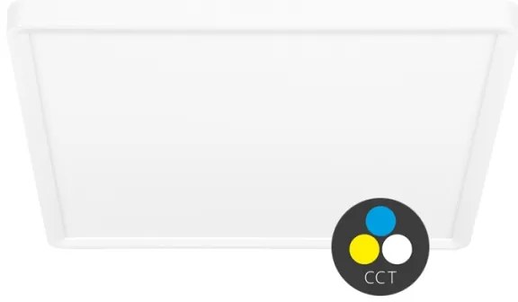 Plafonieră LED Ecolite W008S-CCT/40W/BI TERY LED/40W/230V IP40 alb