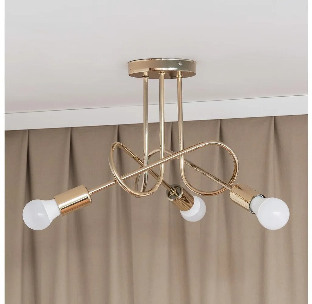 Lustră aplicată OXFORD 3xE27/15W/230V aurie