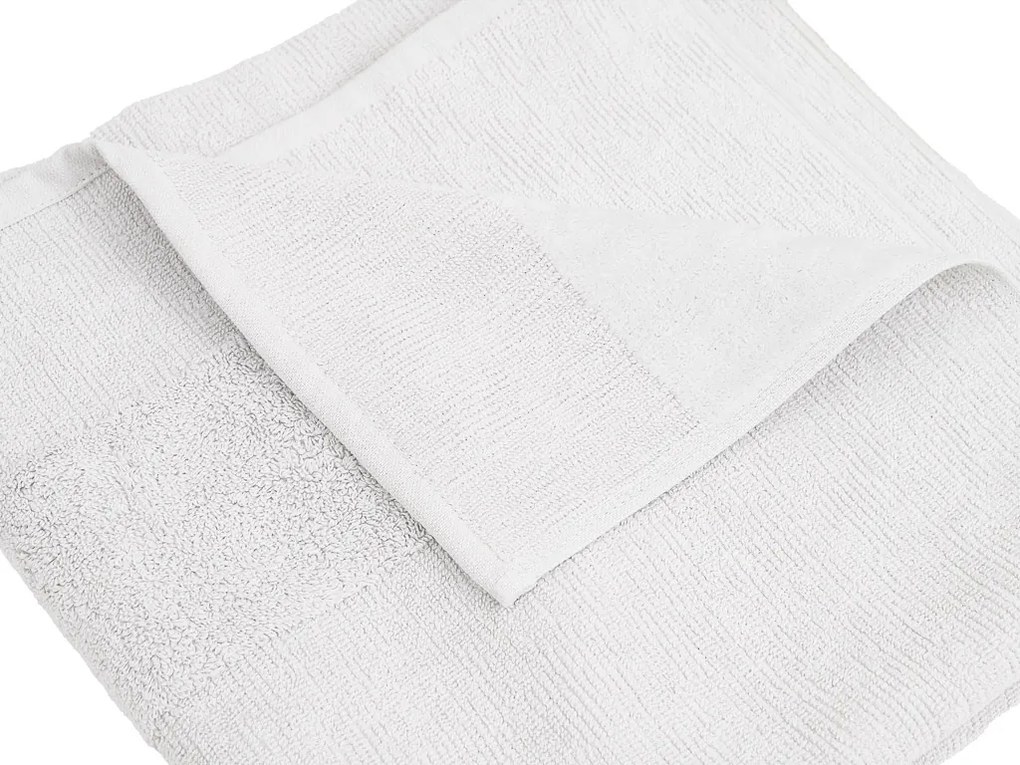 Set de prosoape CARRARA 1buc 60x100 cm si 1buc 40x55 cm 100% bumbac, alb