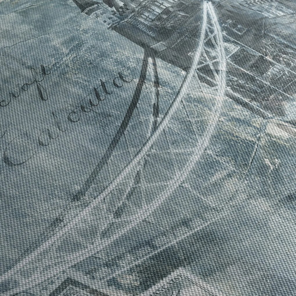 Tablou - Tower Bridge în tonuri reci (90x60 cm)