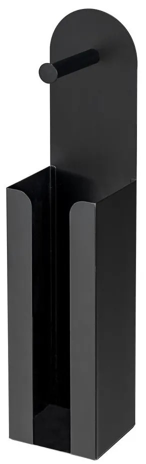 WENKO 26059100 - Suport pentru role AGIRA 12x54 cm, negru