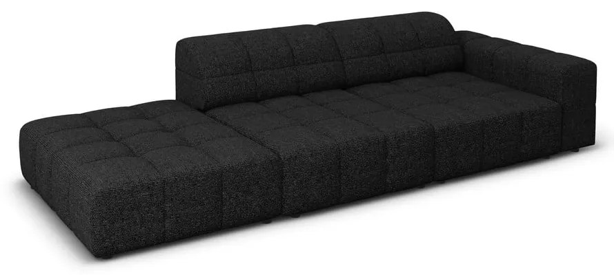 Șezlong gri antracit (cu colț pe partea dreaptă) Chicago – Cosmopolitan Design