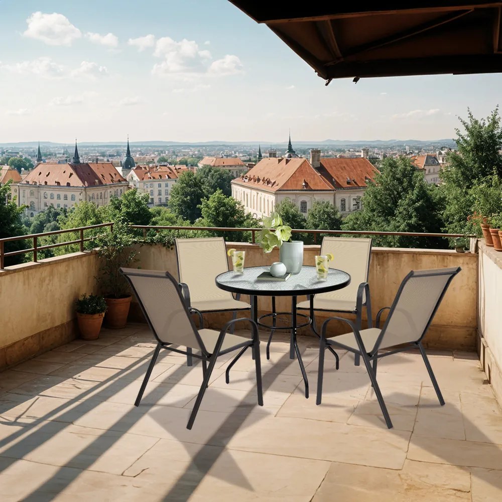 Set mobilier de grădină Tanger 4+1 bej