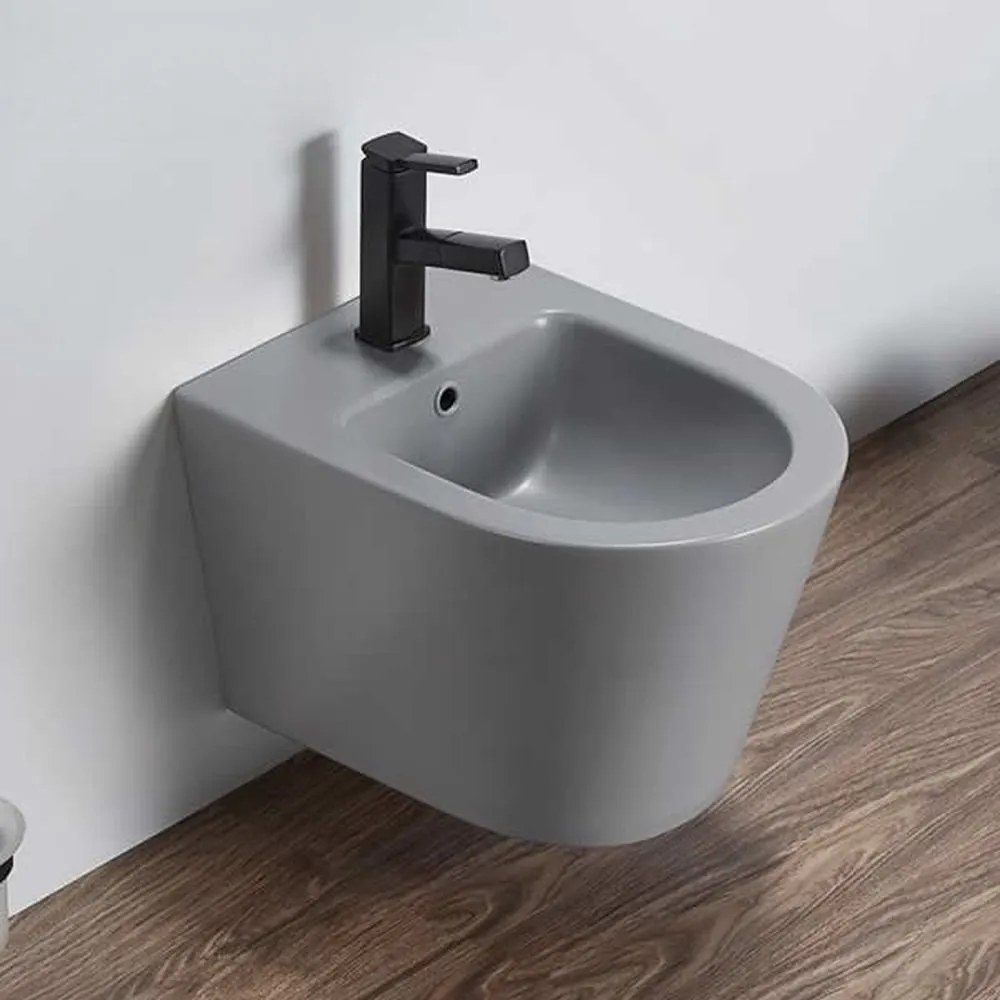 Bideu suspendat, gri mat Fluminia Alfonzo Gri mat