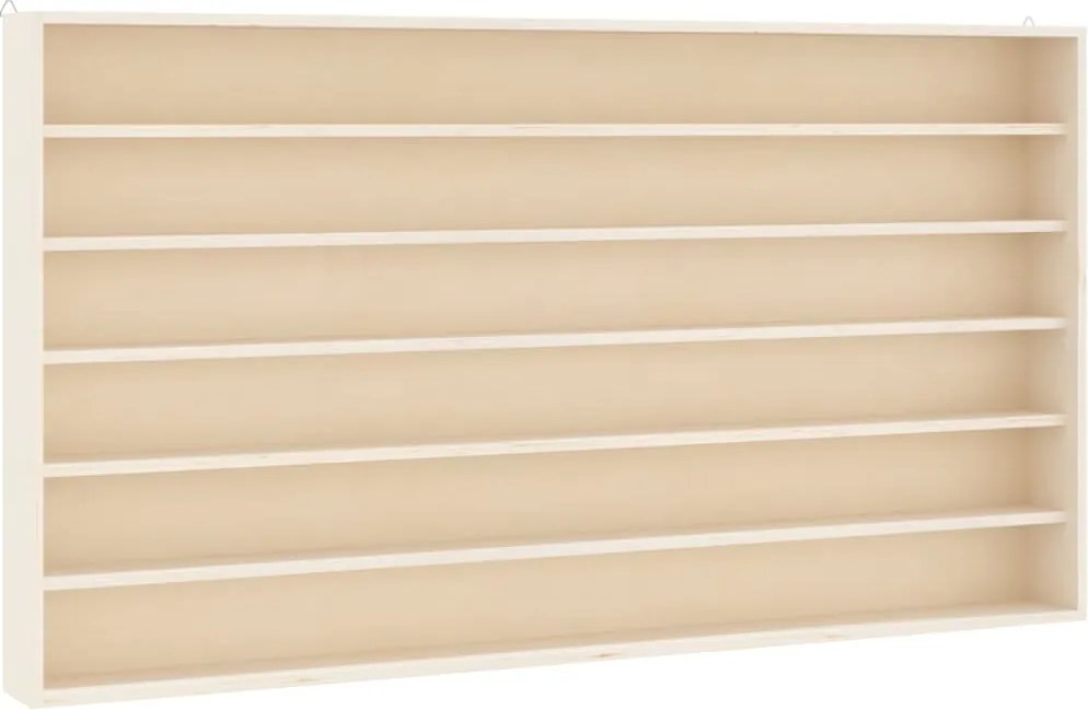 vidaXL Vitrina de colecție din lemn cu 6 rafturi 80x8,5x55 cm