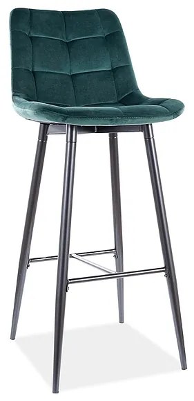 Supermobel Scaun de bar CHIC H-1 Velvet, 45x109x37, bluvel 78