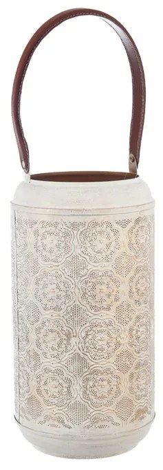 InDecor Sfeșnic metalic Mandala bej, 19 x 19 x 38cm, M