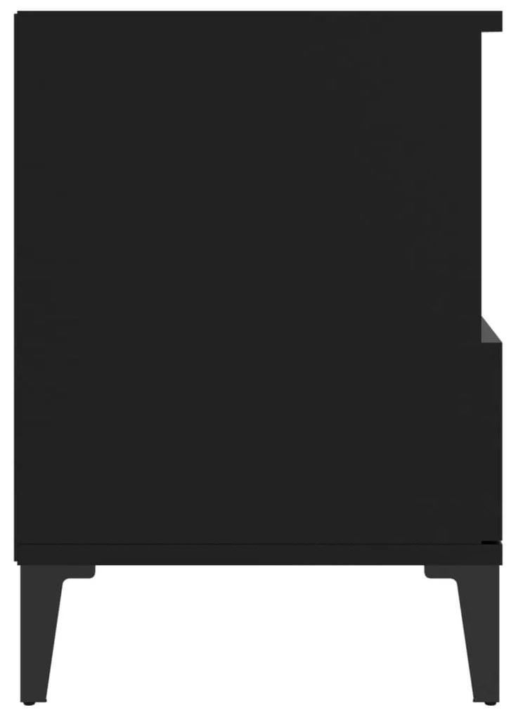 Noptiere, 2 buc., negru, 40x35x50 cm 2, Negru