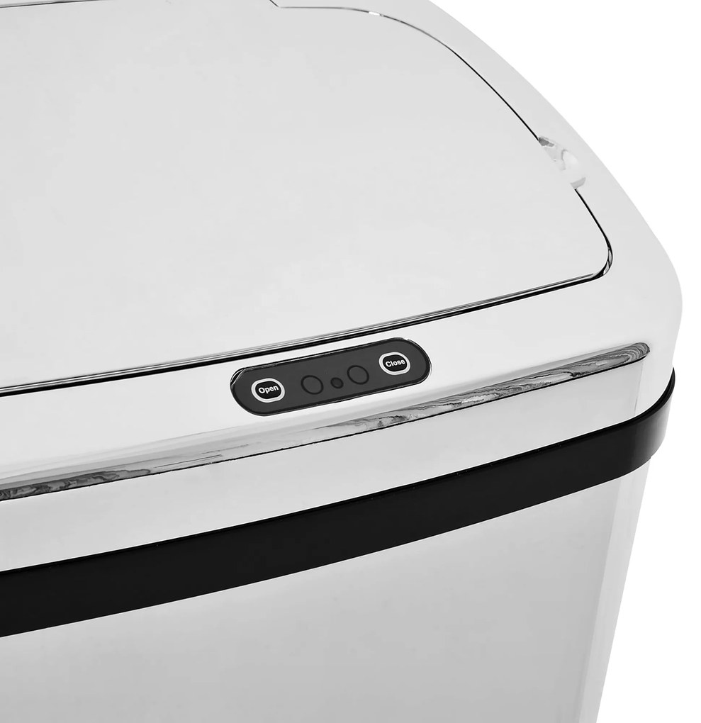 HOMCOM cos de gunoi cu senzor inox elegant 50L cu infrarosu | Aosom Romania
