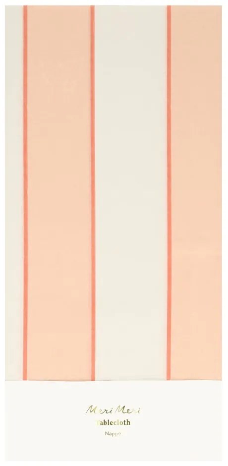 Față de masă 137x259 cm Peach Stripe – Meri Meri