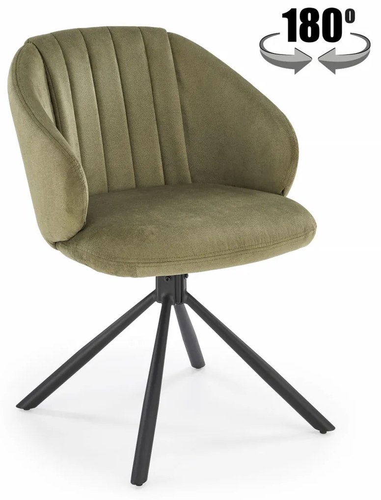 Scaun rotativ K533 stofa olive