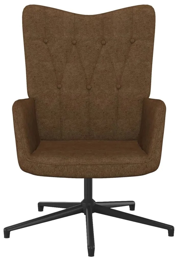 327570 vidaXL Scaun de relaxare, maro, material textil