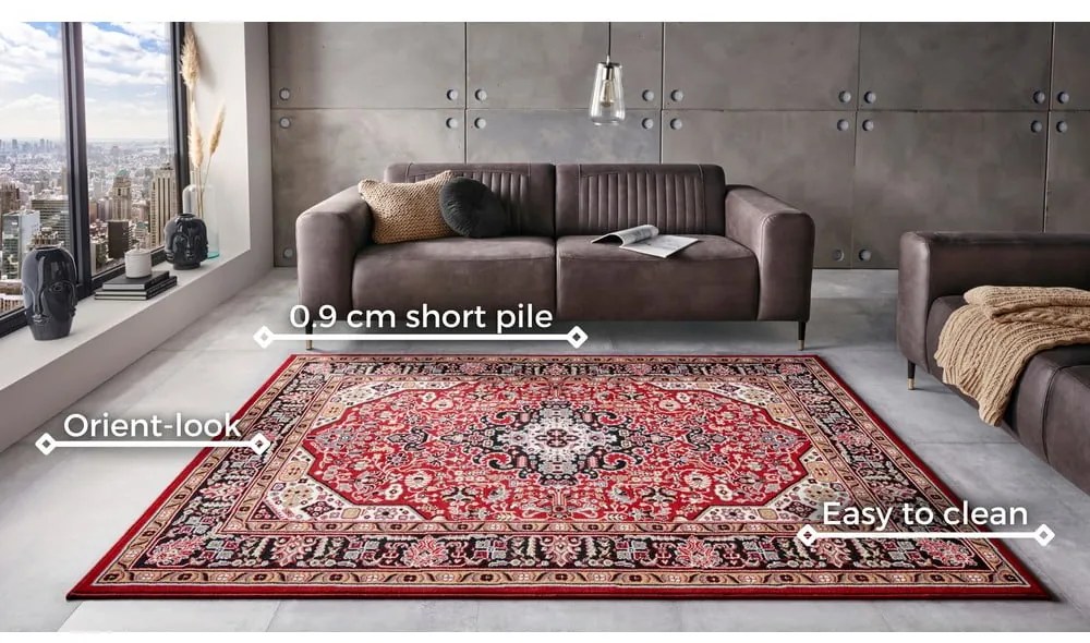 Covor Nouristan Skazar Isfahan, 160 x 230 cm, roșu