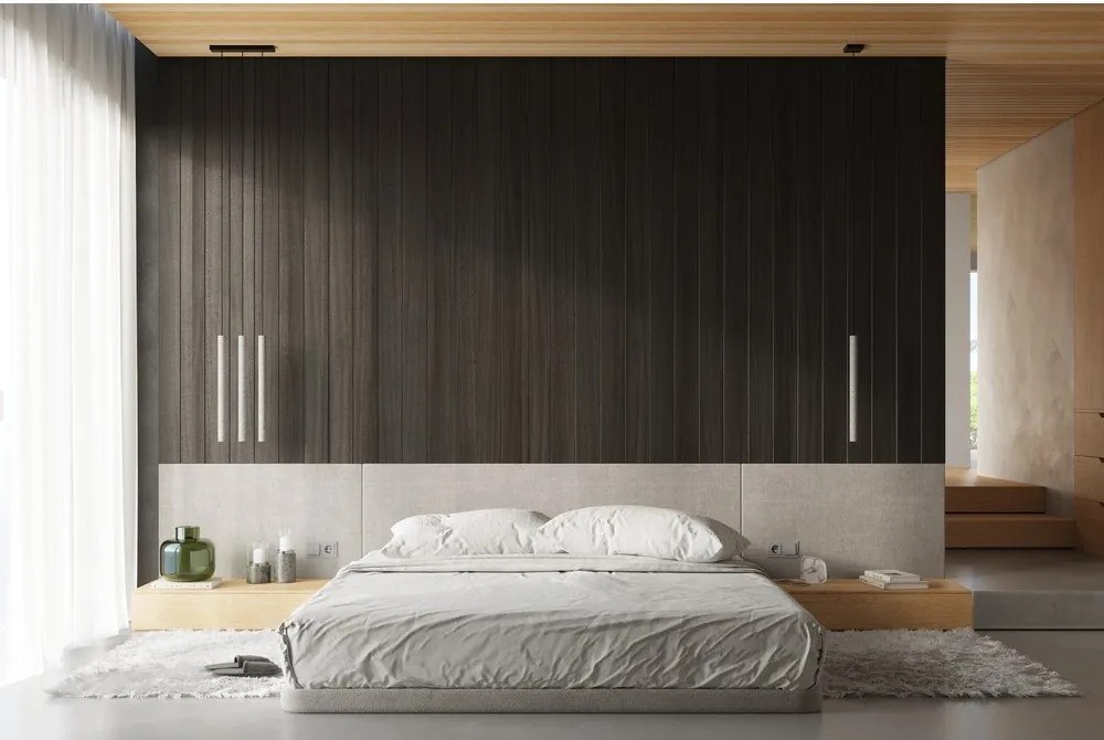 Lustră gri din beton ø 19,5 cm Fideus – Sollux