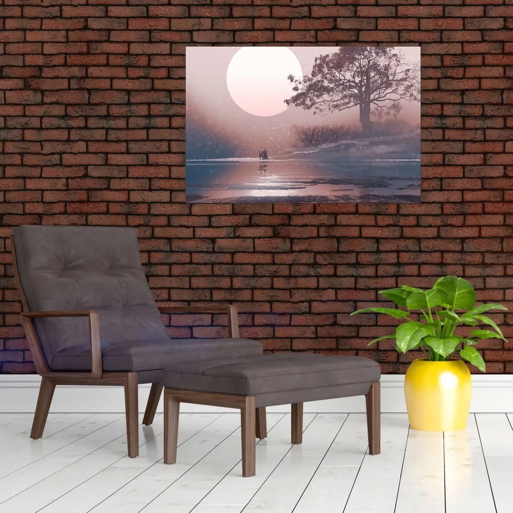 Tablou Perechea îndrăgostită (90x60 cm)