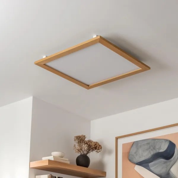 Eglo SALOBRENA - Plafonieră LED aplicată, 31W/230V, maro