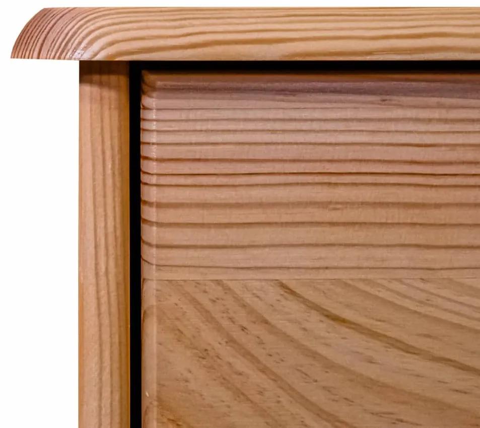 Servanta cu 6 sertare, 113x35x73 cm, lemn masiv de pin 1, Maro