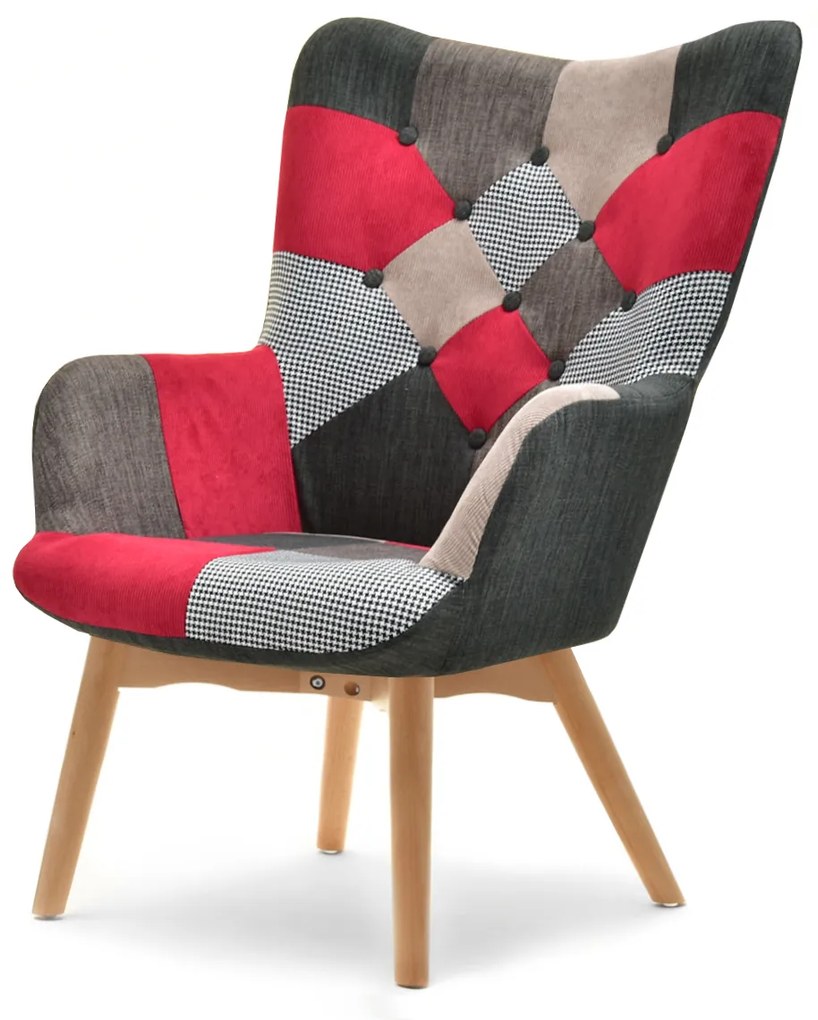 Fotoliu Nutri (patchwork + negru). 1110348