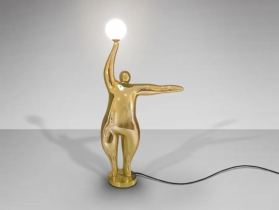 Figurina decorativa / Lampa de masa design lux El globo aurie