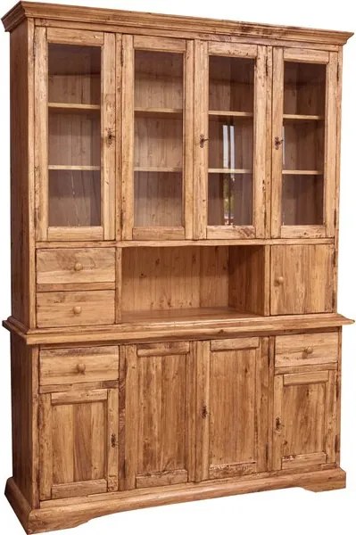 Vitrina, L156  50 H200 cm, 4 usi si sertare