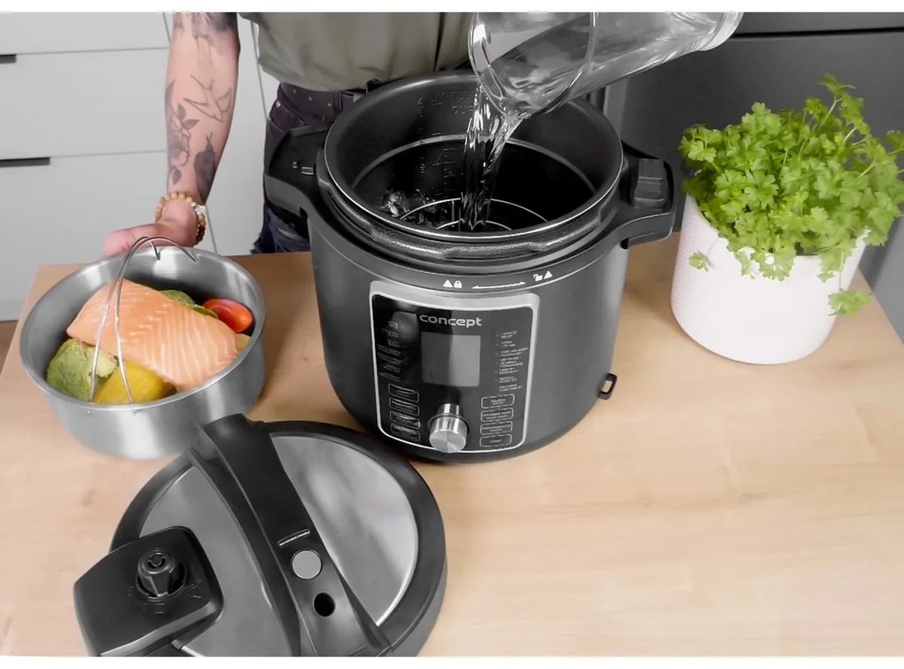 Concept CK8000 oală sub presiune multifuncționalăCOOKERY