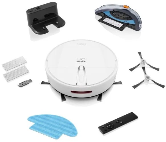 Niceboy ION Charles i4 - Aspirator robot 2în1 4400 mAh Wi-Fi alb + DO