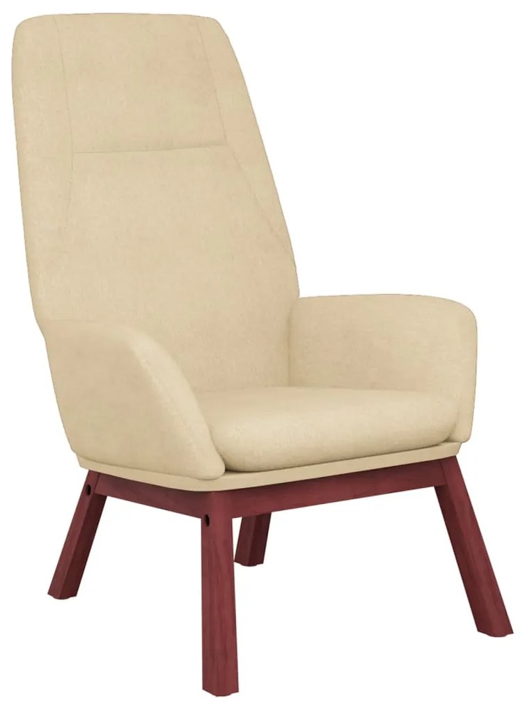 341385 vidaXL Scaun de relaxare, crem, material textil