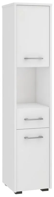 Supermobel Dulap de baie FIN 2D1SZ1WN, 30x140x30, alb