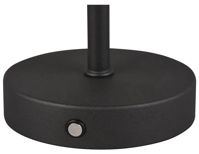 Veioză negru-mat LED cu intensitate reglabilă (înălțime 30 cm) Jeff – Reality