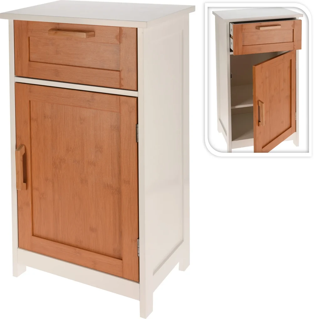 Raft de Baie cu Cos pentru Rufe, Design Compact si Mobil,M110