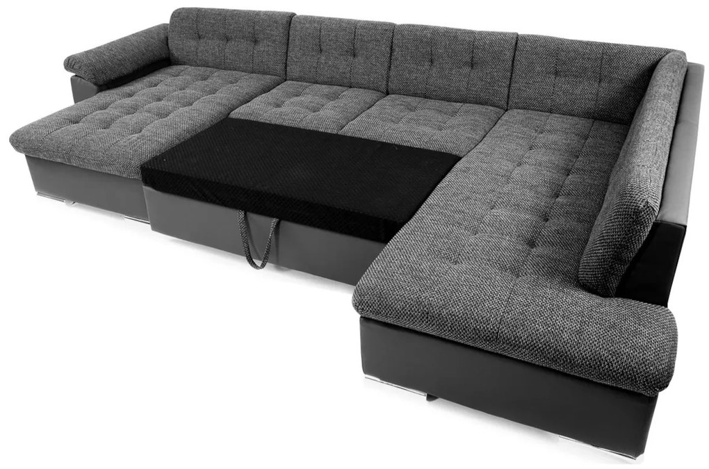 Supermobel Canapea in forma de U NIKO, 350x76x205, venus velvet 2941/magic velvet 2225-151, dreapta