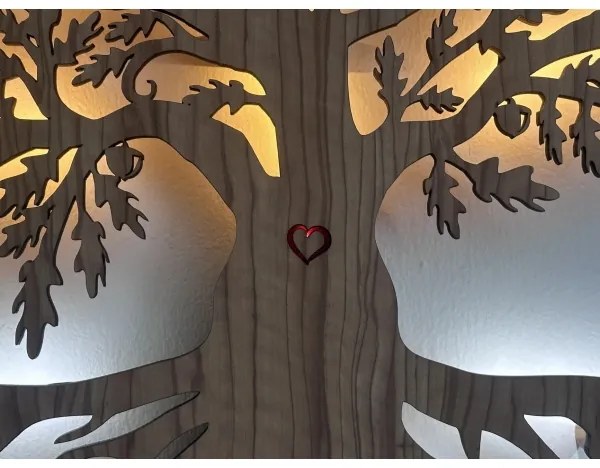 Li-Go 5747/DUB2 - Decorațiune LED de perete LED/10W/230V 45x55 cm stejar