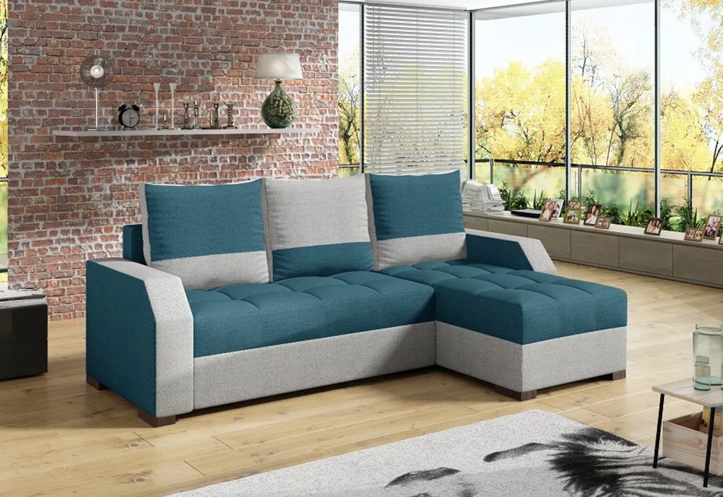 Expedo Canapea pe colț JANETTE, 245x90x150, malmo85/malmo83, dreapta