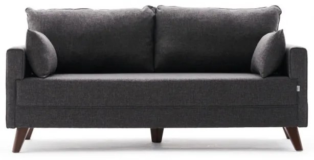 Canapea cu 2 locuri Bella Sofa, Antracit, Poliester