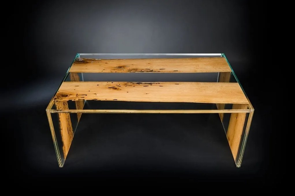 Masuta eleganta, LUX design Glass-Wood VENEZIA 120x80cm 7511780.00