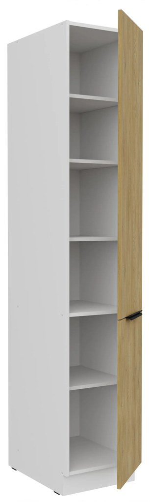 Dulap bucătărie pentru alimente Carminia 40 DK-210 2F (stejar cremona + alb). 1128083