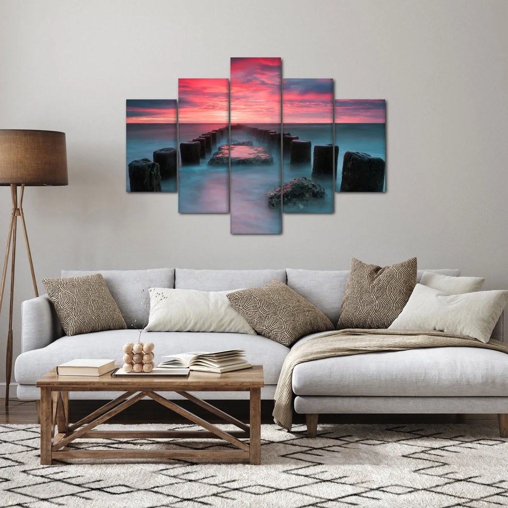 Tablou - Pietre în mare (150x105 cm)