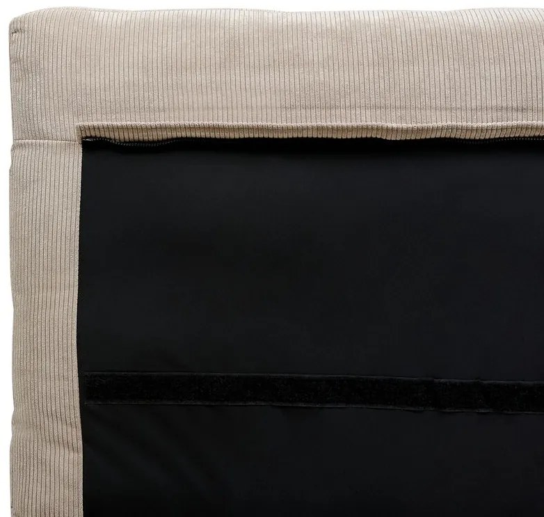 Pat matrimonial 140 cm Mellody (gri bej) (cu somieră). 1081351
