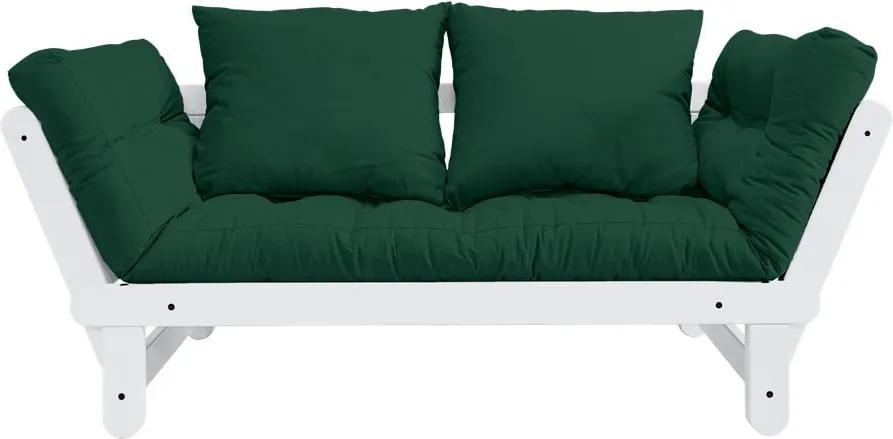 Canapea extensibilă Karup Design Beat White/Forest Green