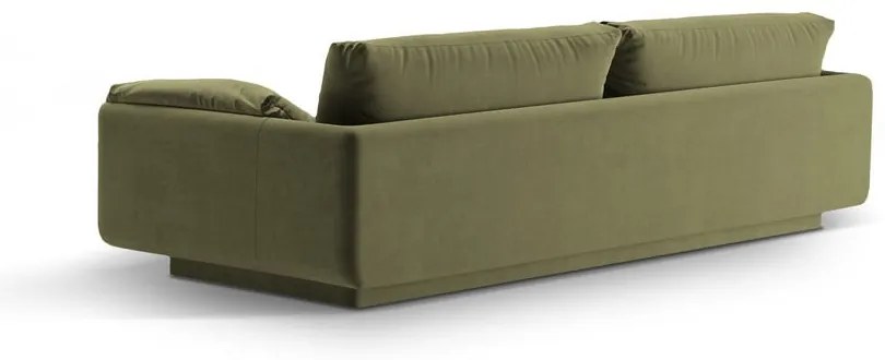 Canapea verde-deschis cu tapițerie din catifea 250 cm Torino – Micadoni