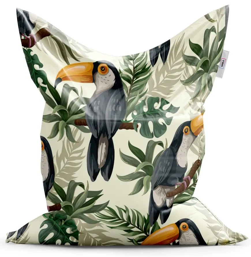 Sac de șezut Classic tucan, colorat