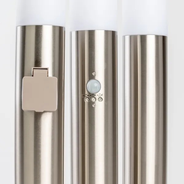 BRILAGI - Lampă de exterior cu senzor ELIA 1xE27/20W/230V IP44 100 cm crom