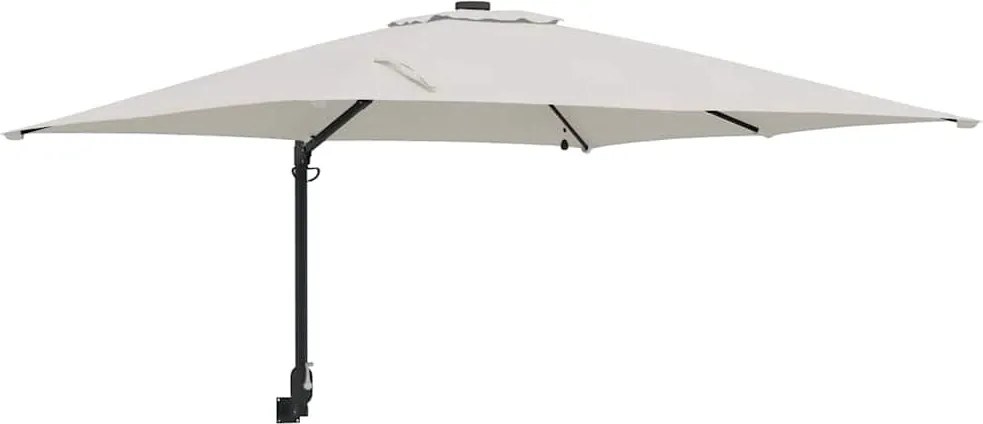 vidaXL Parasol de Grădină Nisipiu 248,5 x 247,5 x 160 cm