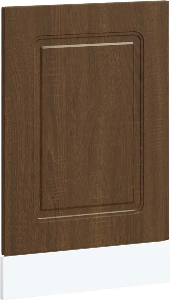 vidaXL Panou pentru mașină de spălat vase Stejar maro Lemn prelucrat