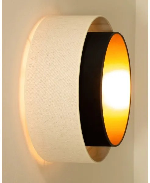 Plafonieră NATIA 1xE27/60W/230V alb/negru