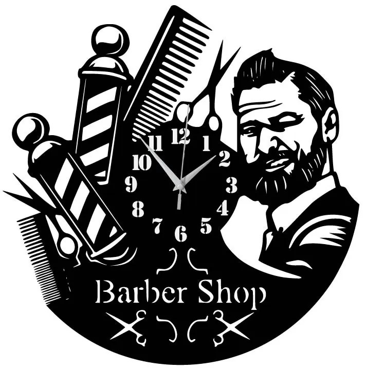 Ceas de perete Barbershop 3