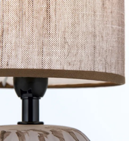 Lampă de masă Orion LA 4-1224/1 PINIA 1xE14/25W/230V ceramică bej/gri