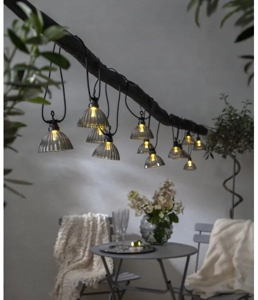 Lanț LED decorativ de exterior CUBONE 12xLED/0,066W/3,2V IP44 Eglo 900215